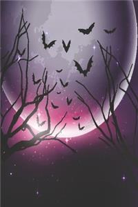 Moon notebook purple