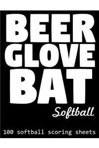 Beer Glove Bat Softball