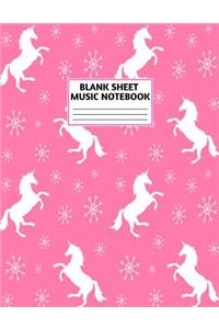 Blank Sheet Music Notebook