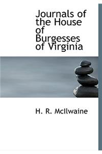 Journals of the House of Burgesses of Virginia