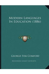 Modern Languages In Education (1886)