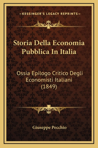 Storia Della Economia Pubblica In Italia