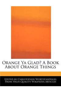Orange YA Glad? a Book about Orange Things
