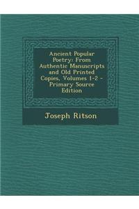 Ancient Popular Poetry