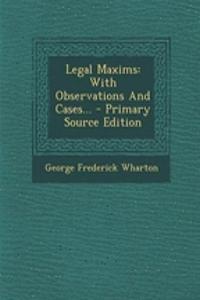 Legal Maxims