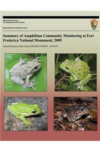 Summary of Amphibian Community Monitoring at Fort Frederica National Monument, 2009