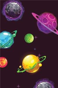 Spaced Out 3 Grid Notebook