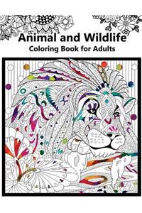 Animal and Wildlife Coloring book for Adutls