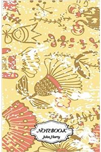 Notebook Journal Dot-grid, Vintage Flower