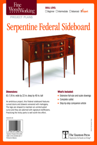 Fine Woodworking's Serpentine Federal Sideboard Plan