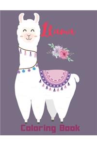 Llama Coloring Book