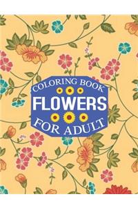 flowers coloring book For adult