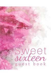 Sweet sixteen guest book
