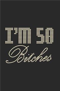 I'm 50 Bitches Notebook Birthday Celebration Gift Lets Party Bitches 50 Birth Anniversary