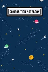 Galaxy Wide Ruled Composition Notebook