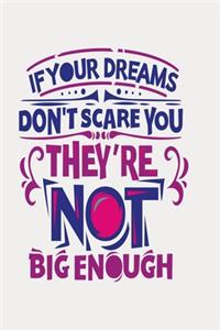If your dreams don't scare you they're not big enough