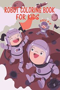 Robot Coloring Book For Kids Ages 4-8