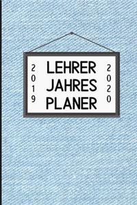 Lehrer Jahres Planer 2019 2020