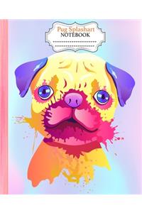Pug Splashart Notebook