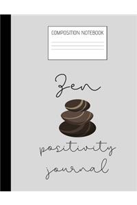 zen positivity Composition Notebook