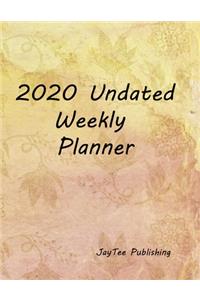 2020 Undated Weekly Planner