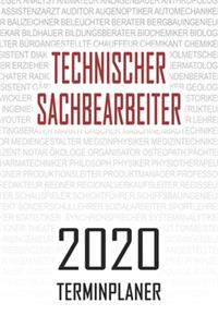 Technischer Sachbearbeiter - 2020 Terminplaner