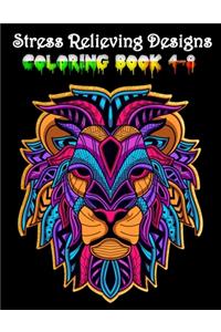 Stress Relieving Designs coloring book 4-8