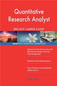 Quantitative Research Analyst RED-HOT Career; 2530 REAL Interview Questions
