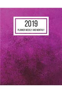 2019 Planner Weekly and Monthly