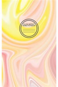 Yellow Abstract Marble Notebook