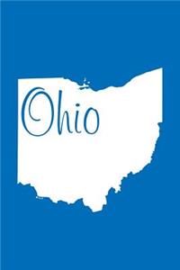 Ohio - Cobalt Blue Lined Notebook with Margins