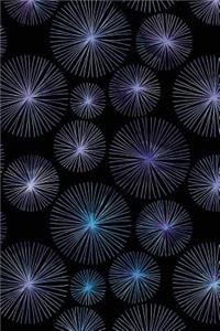Journal Notebook Watercolor Dandelion Puff Balls Pattern 1