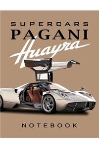 Supercars Pagani Huayra Notebook
