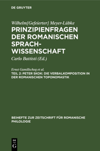 Peter Skok: Die Verbalkomposition in Der Romanischen Toponomastik