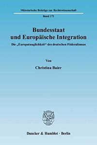 Bundesstaat Und Europaische Integration