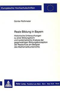 Reale Bildung in Bayern