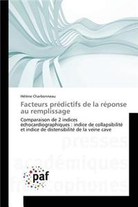 Facteurs Prédictifs de la Réponse Au Remplissage
