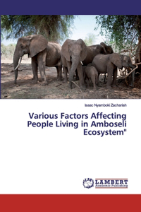 Various Factors Affecting People Living in Amboseli Ecosystem