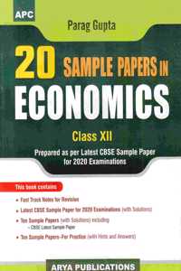 20 Sample Papers in Economics Class XII (2019T-20 Session)(Old Edition)