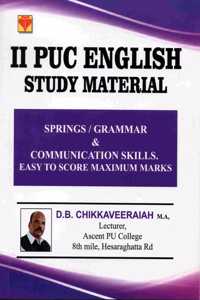 2nd PUC - ENGLISH -Study Material |Spring / Grammar and Communication Skills|