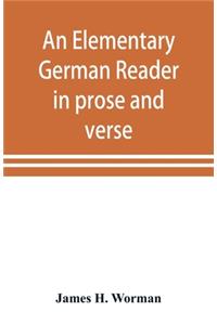 elementary German reader in prose and verse