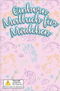 Einhorn Malbuch für Mädchen