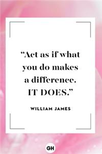 Act as if What You Do makes a Difference, It Does .