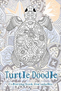Turtle Doodle - Coloring Book for adults