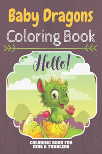 Baby Dragons Coloring Book
