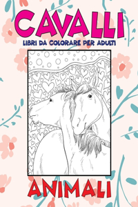 Libri da colorare per adulti - Animali - Cavalli