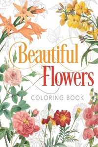 Beautiful Flowers Coloring Book.