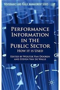 Performance Information in the Public Sector