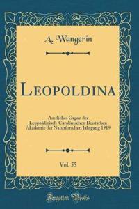 Leopoldina, Vol. 55: Amtliches Organ der Leopoldinisch-Carolinischen Deutschen Akademie der Naturforscher, Jahrgang 1919 (Classic Reprint)