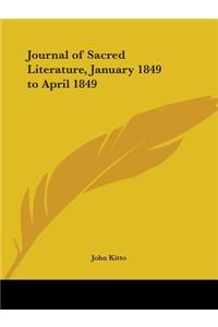 Journal of Sacred Literature (January 1849-April 1849)